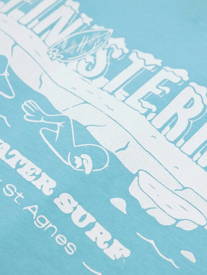 Finisterre TShirts Men Ice Cold TShirt Glacier Blue