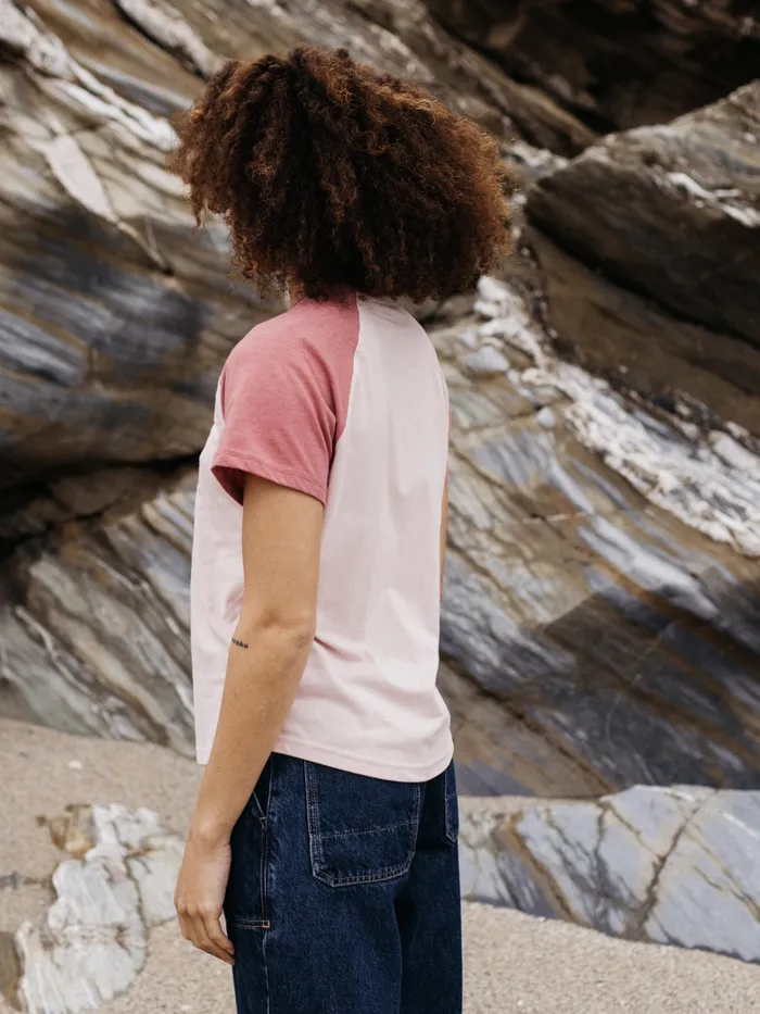 Finisterre Tops and TShirts Women Bailey TShirt Pink Smokerouge