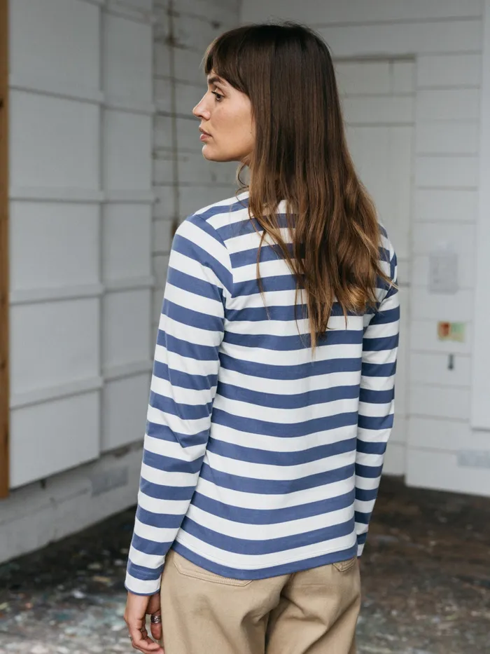 Finisterre Tops and TShirts Women Eldon Long Sleeve TShirt Coastal Fjordecru