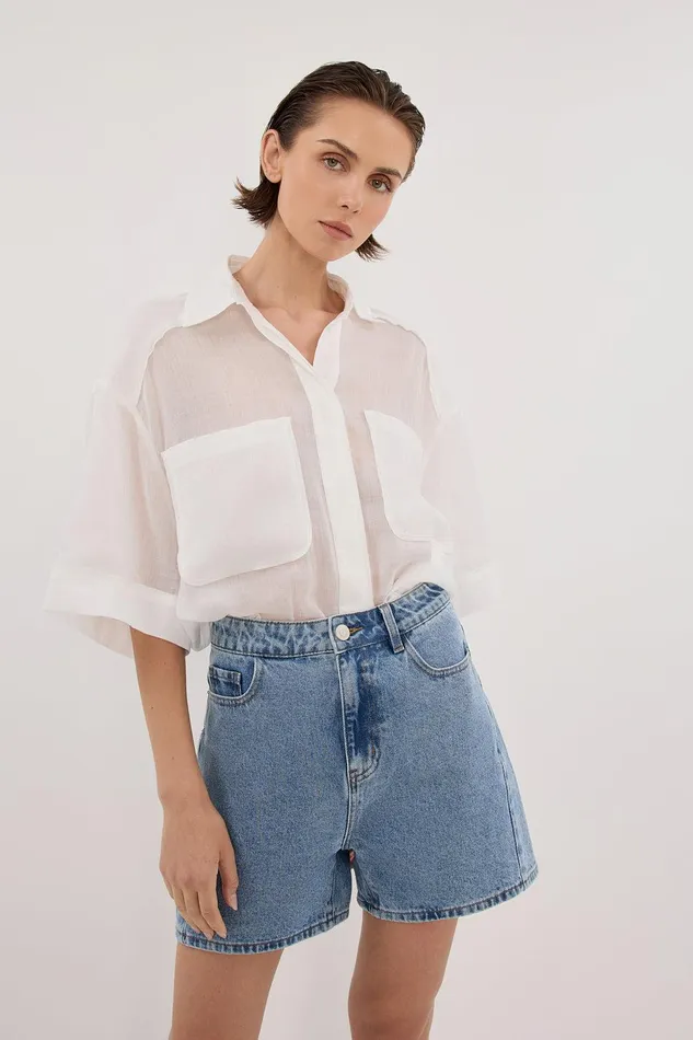 FINN MEDIUM BLUE DENIM SHORT Women DISSH Shorts
