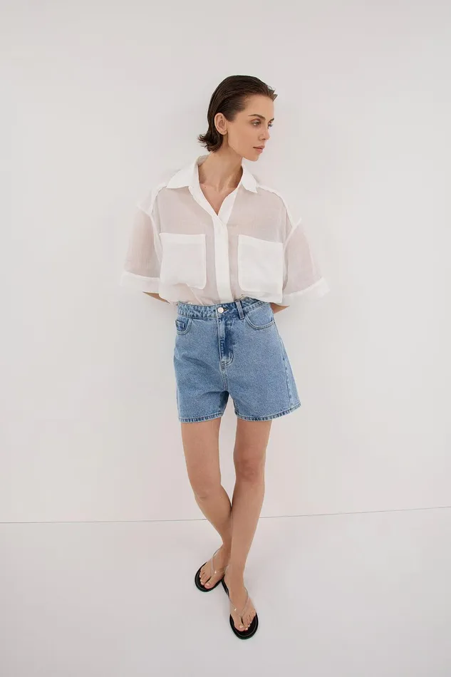 FINN MEDIUM BLUE DENIM SHORT Women DISSH Shorts