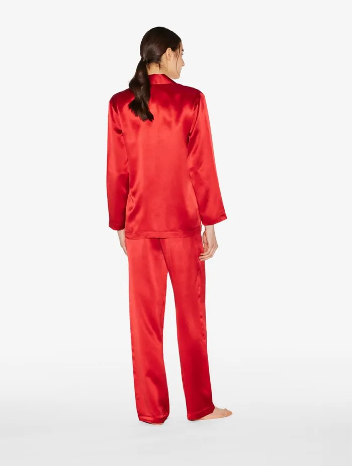 Garnet Silk Pajama Set Sleepwear La Perla Pajamas