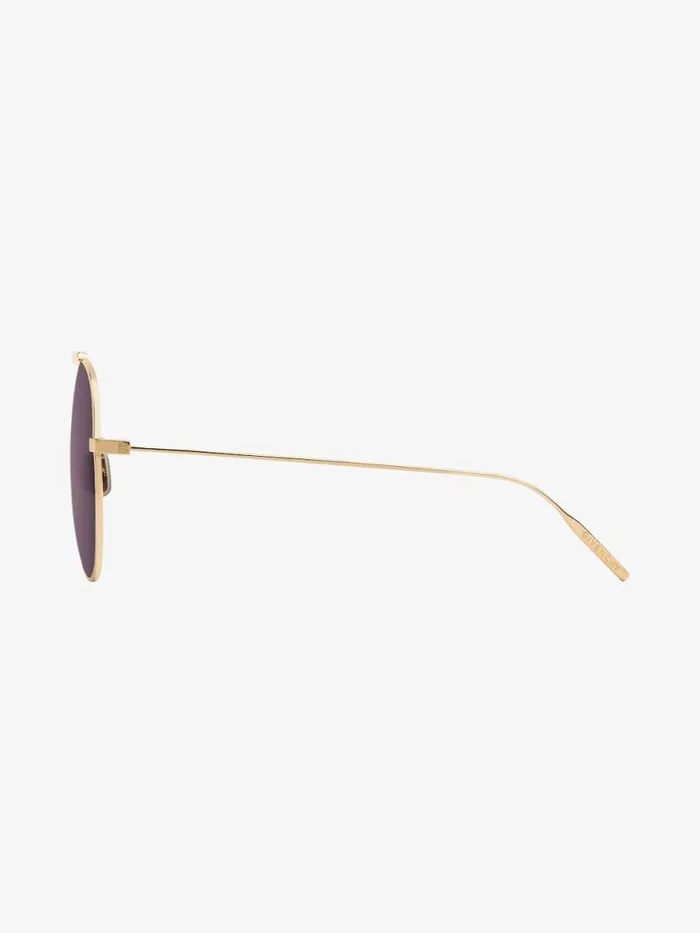 Gv Speed Unisex Sunglasses In Metal Golden WomenMen Givenchy Sunglasses