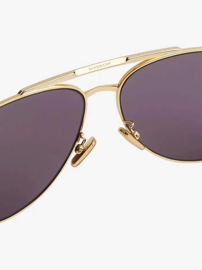 Gv Speed Unisex Sunglasses In Metal Golden WomenMen Givenchy Sunglasses