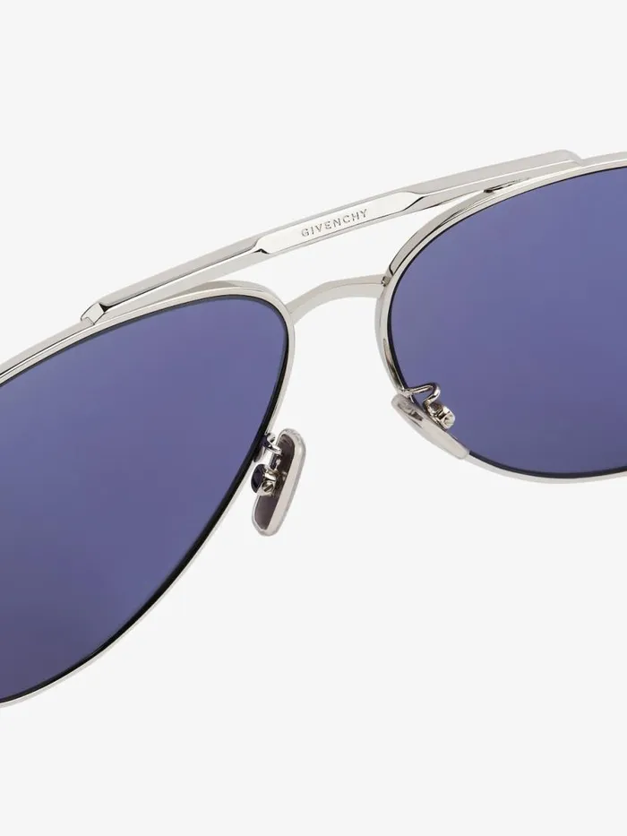 Gv Speed Unisex Sunglasses In Metal Palladium WomenMen Givenchy Sunglasses