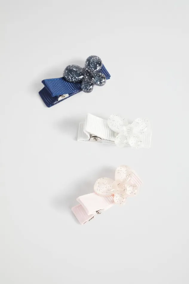 Hair Accessories Girl Seed Heritage Glitter Butterfly Duck Clip Pack Multi