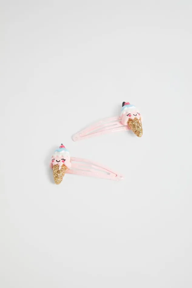 Hair Accessories Girl Seed Heritage Glitter Ice Cream Snaps Multi