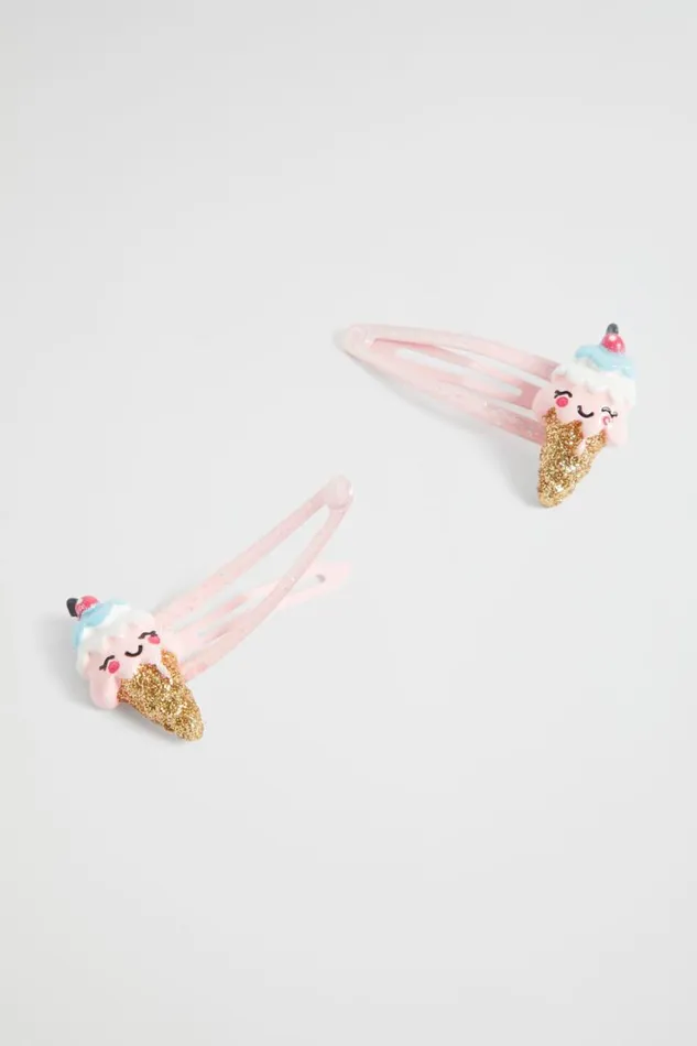 Hair Accessories Girl Seed Heritage Glitter Ice Cream Snaps Multi