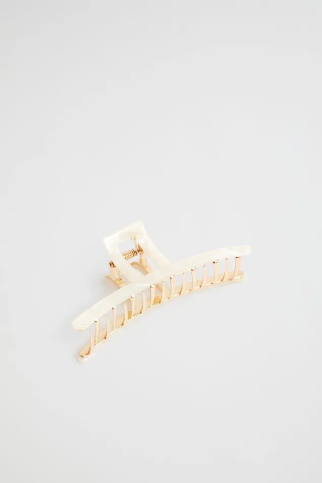 Hair Accessories Woman Seed Heritage Cut Out Hair Claw Pearl