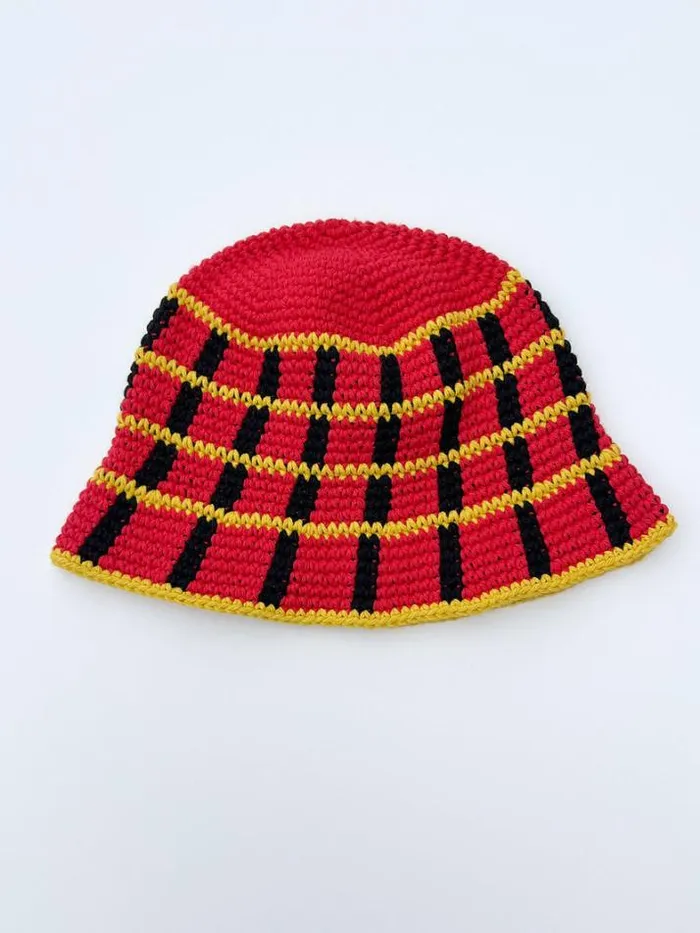 Hats Shop Lisa Says Gah Plaid Bucket Hat