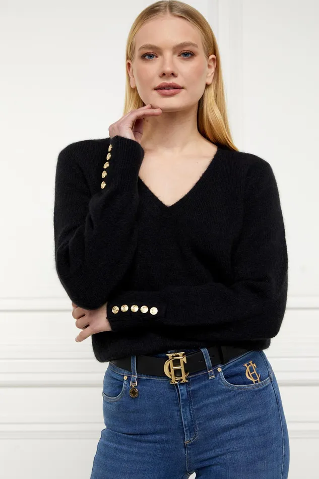 Holland Cooper Amelia VNeck Knit Women Knitwear Holland Cooper Amelia VNeck Knit Women Knitwear