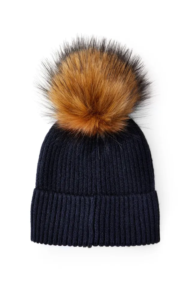 Holland Cooper Burghley Bobble Hat Ink Navy Women Hats and Headbands Holland Cooper Burghley Bobble Hat Ink Navy Women Hats and Headbands