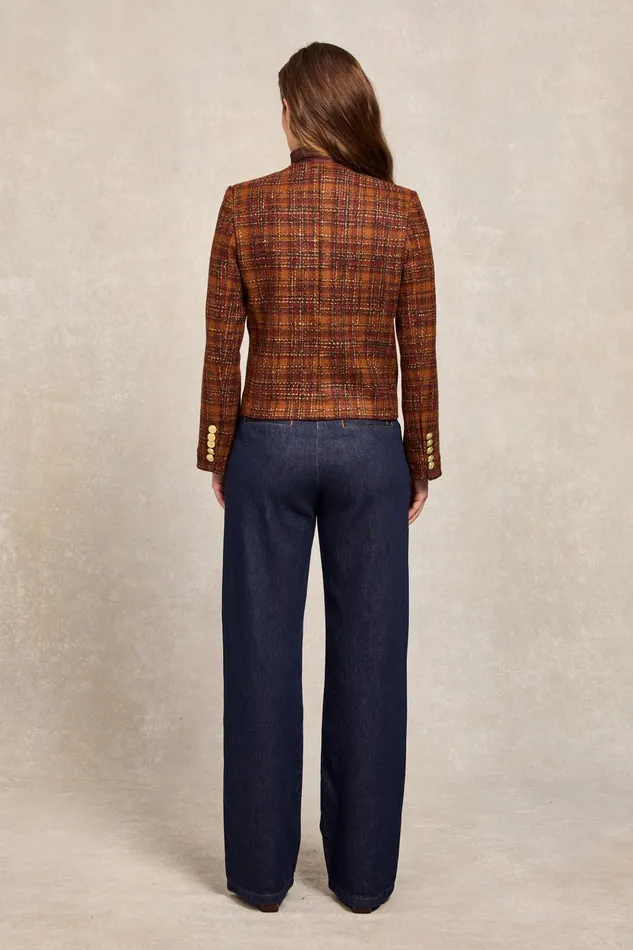 Holland Cooper Chelsea Jacket Amber Tweed Women Tailoring