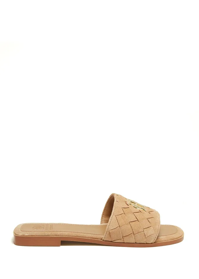 Holland Cooper Chelsea Slides Taupe Women Sandals and Slides