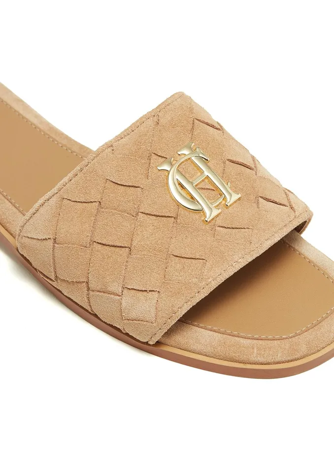 Holland Cooper Chelsea Slides Taupe Women Sandals and Slides Holland Cooper Chelsea Slides Taupe Women Sandals and Slides