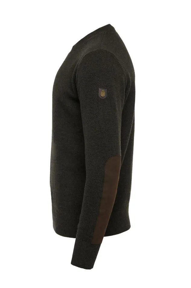 Holland Cooper Country Crew Neck Knit Moss Men Knitwear Holland Cooper Country Crew Neck Knit Moss Men Knitwear