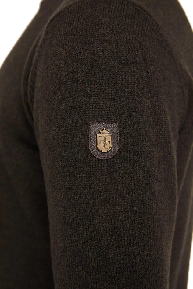 Holland Cooper Country Crew Neck Knit Moss Men Knitwear Holland Cooper Country Crew Neck Knit Moss Men Knitwear