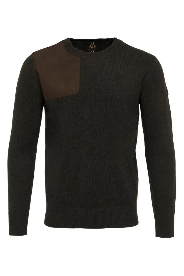 Holland Cooper Country Crew Neck Knit Moss Men Knitwear Holland Cooper Country Crew Neck Knit Moss Men Knitwear