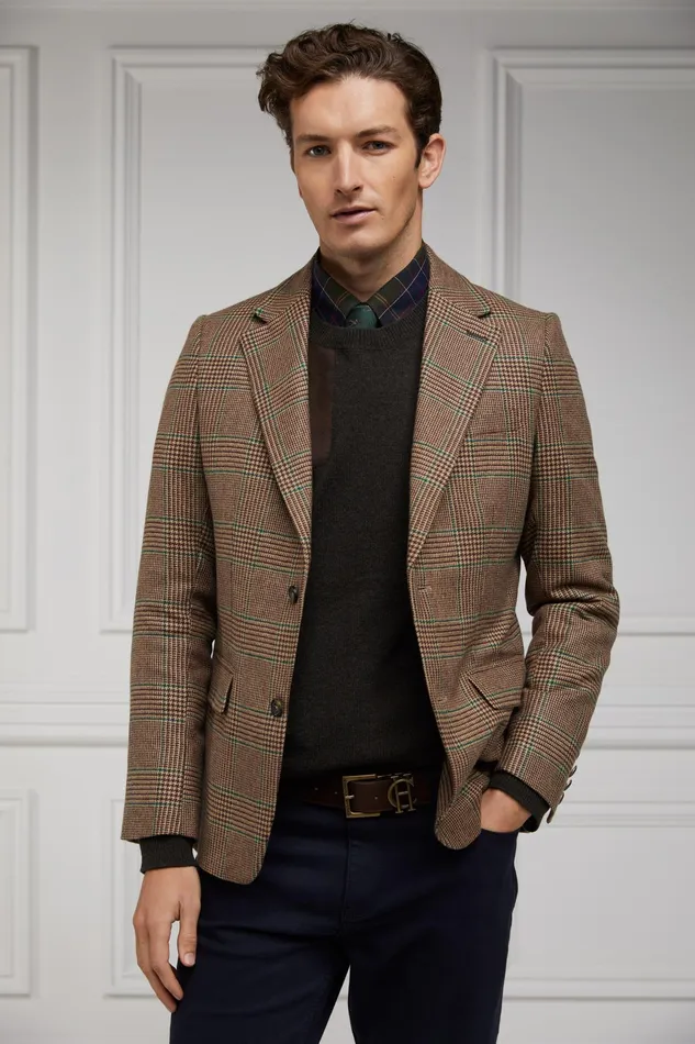 Holland Cooper Country Crew Neck Knit Moss Men Knitwear Holland Cooper Country Crew Neck Knit Moss Men Knitwear