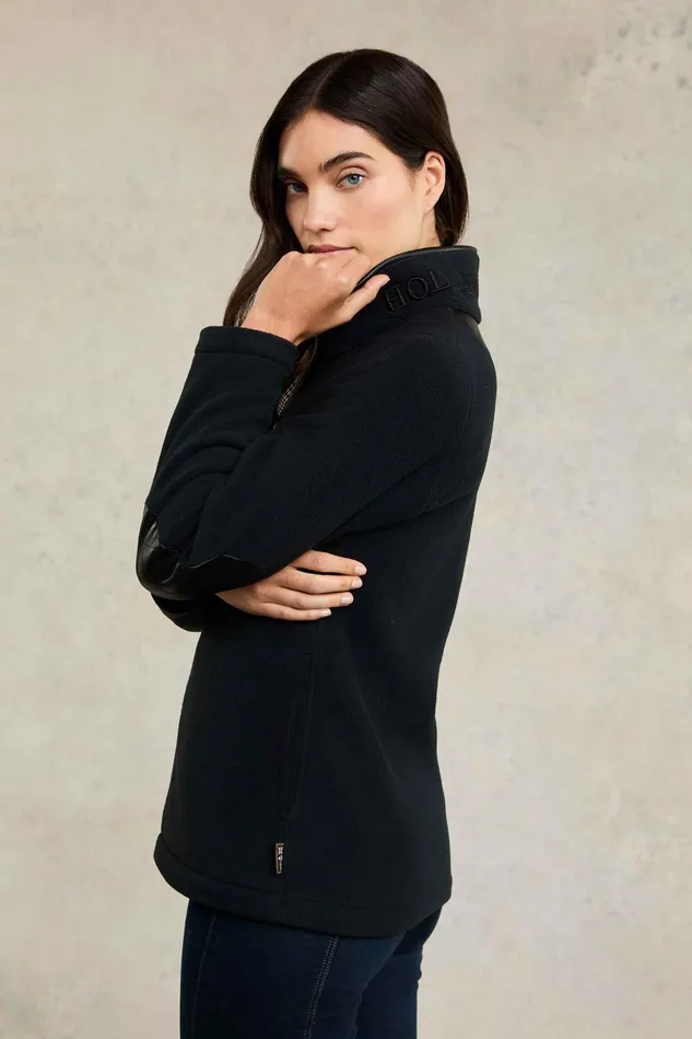 Holland Cooper Country Fleece Jacket Black Women Fleeces
