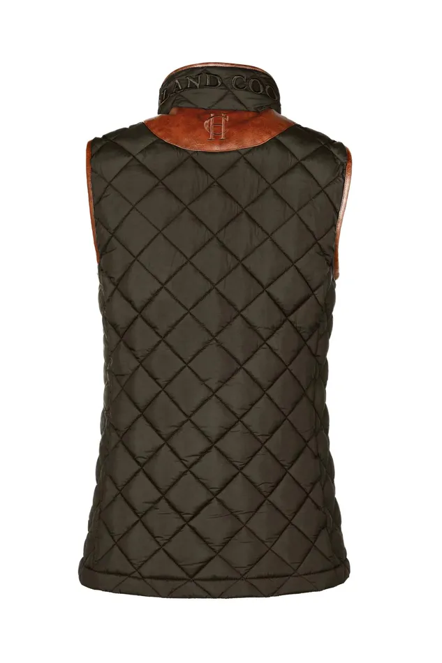 Holland Cooper Country Quilted Gilet Heritage Khaki Women Gilets Holland Cooper Country Quilted Gilet Heritage Khaki Women Gilets