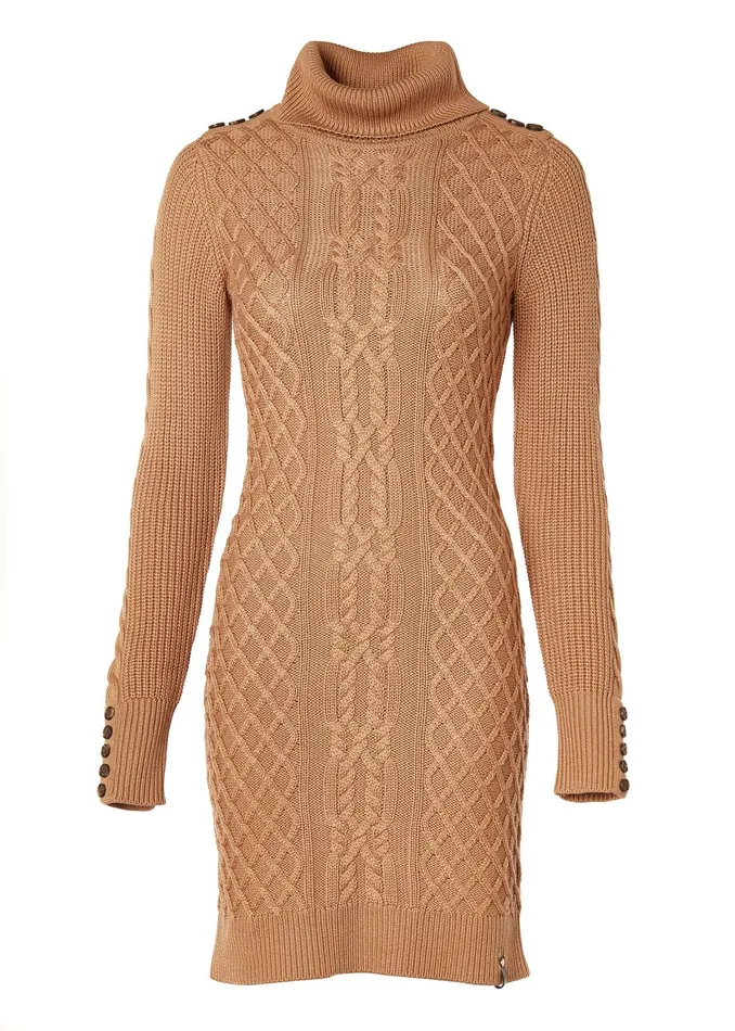 Holland Cooper Country Roll Neck Dress Women Dresses Holland Cooper Country Roll Neck Dress Women Dresses