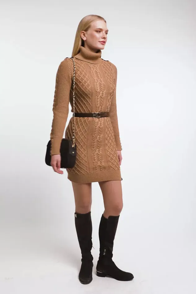 Holland Cooper Country Roll Neck Dress Women Dresses Holland Cooper Country Roll Neck Dress Women Dresses