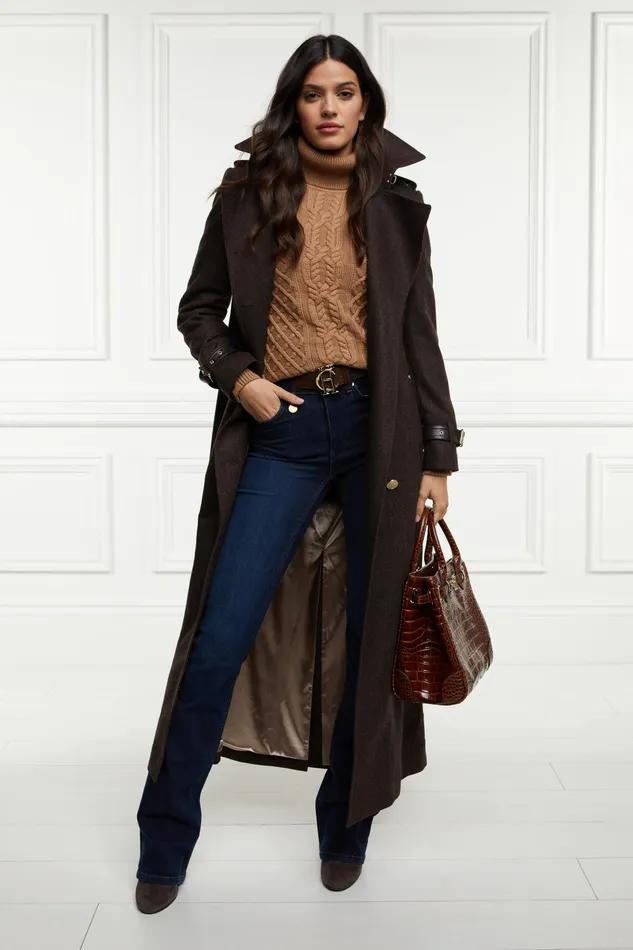 Holland Cooper Country Roll Neck Knit Caramel Women Knitwear Holland Cooper Country Roll Neck Knit Caramel Women Knitwear