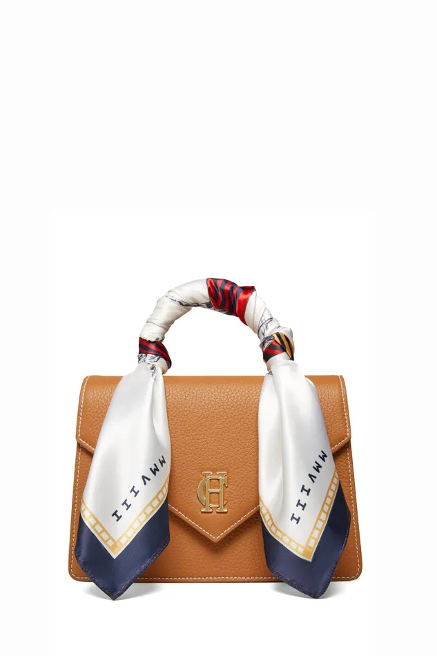 Holland Cooper Dowdeswell Scarf Bag Tan Contrast Women Bags