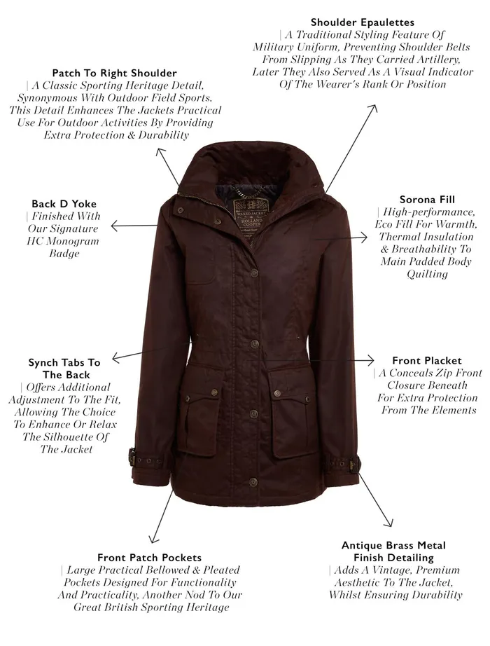 Holland Cooper Durham Wax Jacket Women Jackets Holland Cooper Durham Wax Jacket Women Jackets