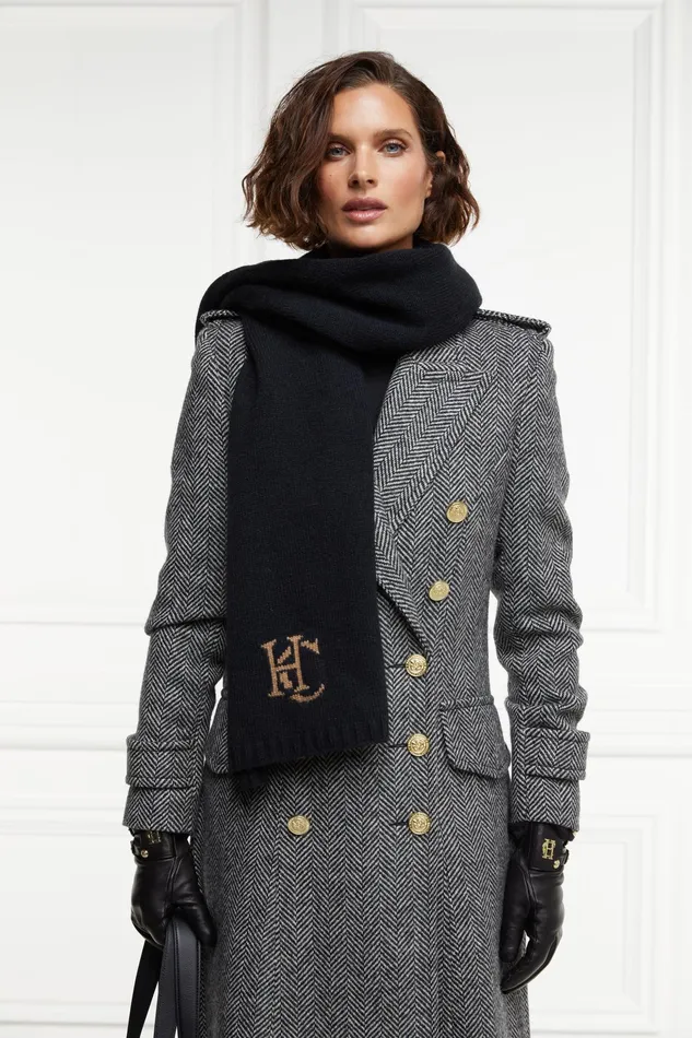 Holland Cooper Elle Scarf Black Women Scarves