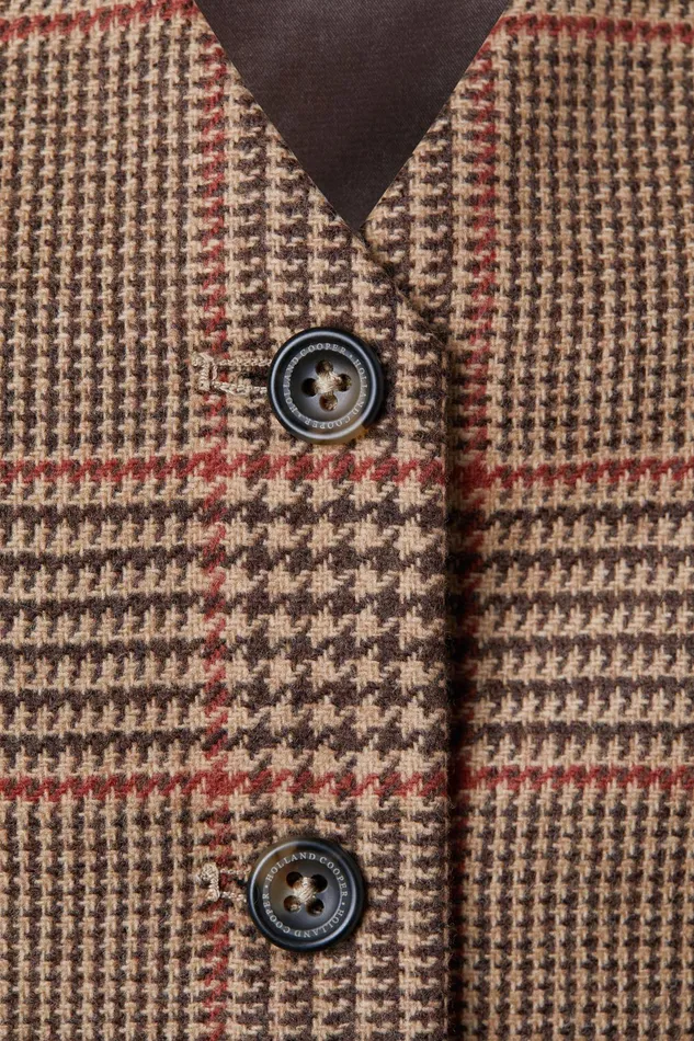 Holland Cooper Hampton Waistcoat Clarence Check Merlot Women Waistcoats Holland Cooper Hampton Waistcoat Clarence Check Merlot Women Waistcoats