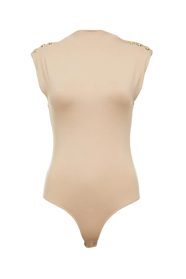 Holland Cooper Harper Bodysuit Light Camel Women Bodysuits Holland Cooper Harper Bodysuit Light Camel Women Bodysuits