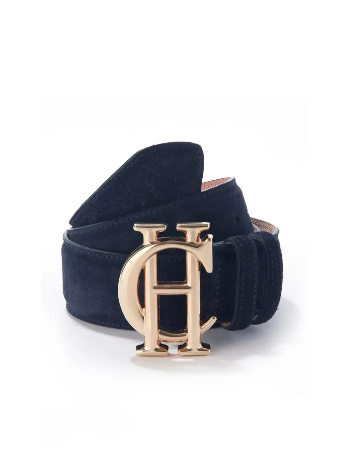 Holland Cooper HC Classic Belt Suede Navy Women Belts Holland Cooper HC Classic Belt Suede Navy Women Belts