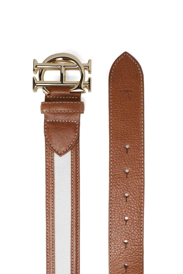 Holland Cooper HC Classic Belt Tan Canvas Women Belts Holland Cooper HC Classic Belt Tan Canvas Women Belts