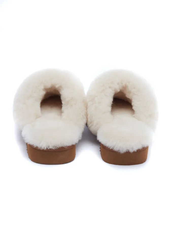 Holland Cooper HC Shearling Slipper Tan Women Sleepwear Holland Cooper HC Shearling Slipper Tan Women Sleepwear