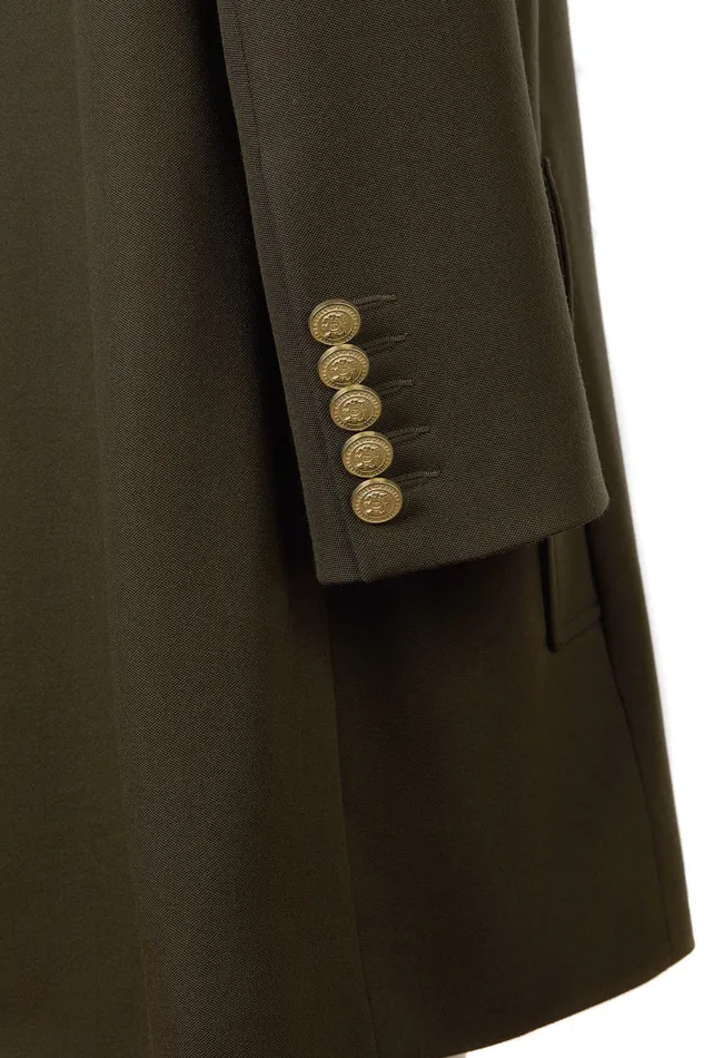 Holland Cooper Highbury Cape Coat Khaki Barathea Women Tailoring