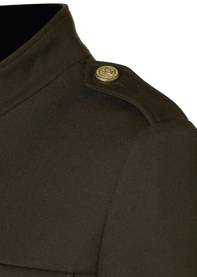 Holland Cooper Highbury Cape Coat Khaki Barathea Women Tailoring