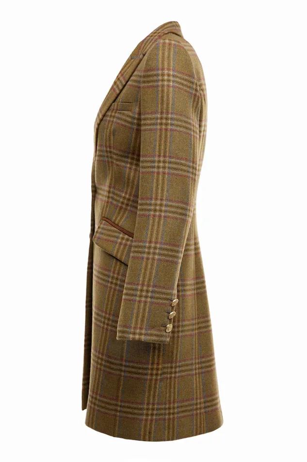 Holland Cooper Highgrove Coat Avebury Green Check Women Tailoring