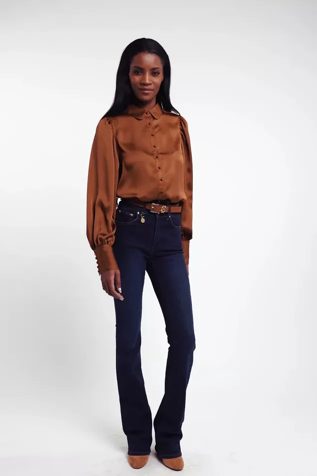 Holland Cooper Isla Satin Shirt Copper Women Shirts and Blouses Holland Cooper Isla Satin Shirt Copper Women Shirts and Blouses