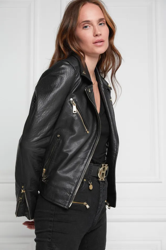 Holland Cooper Leather Biker Jacket Women Jackets Holland Cooper Leather Biker Jacket Women Jackets
