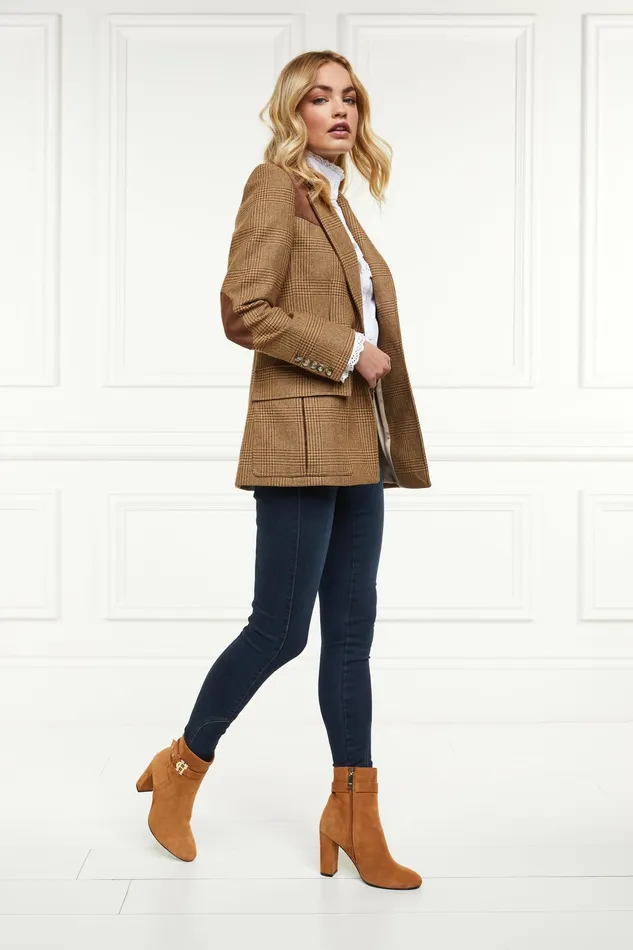 Holland Cooper Mayfair Suede Ankle Boot Tan Women Boots Holland Cooper Mayfair Suede Ankle Boot Tan Women Boots