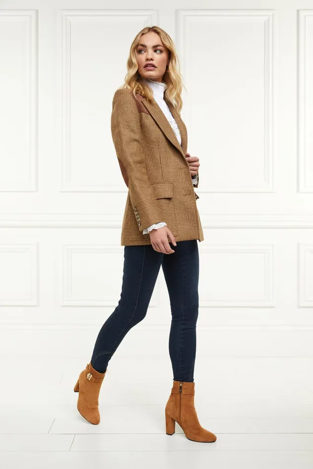 Holland Cooper Mayfair Suede Ankle Boot Tan Women Boots Holland Cooper Mayfair Suede Ankle Boot Tan Women Boots