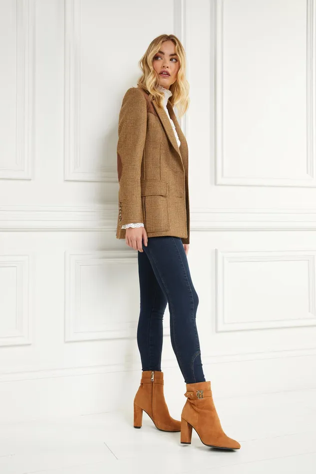Holland Cooper Mayfair Suede Ankle Boot Tan Women Boots Holland Cooper Mayfair Suede Ankle Boot Tan Women Boots