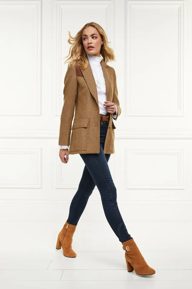 Holland Cooper Mayfair Suede Ankle Boot Tan Women Boots Holland Cooper Mayfair Suede Ankle Boot Tan Women Boots