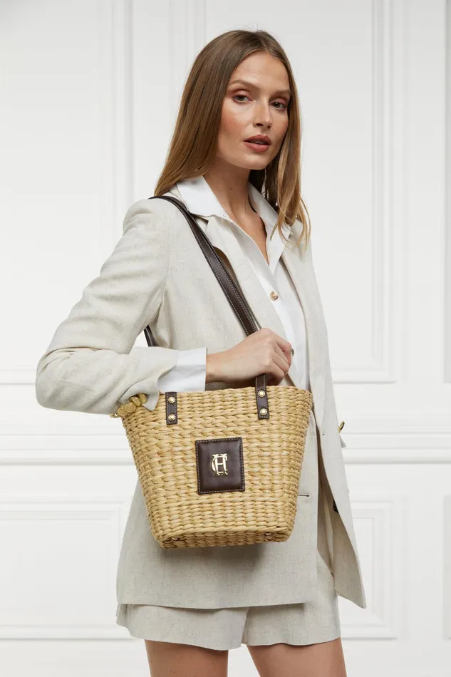 Holland Cooper Mini Paloma Straw Tote Women Tote Bags Holland Cooper Mini Paloma Straw Tote Women Tote Bags