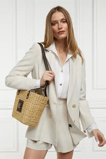 Holland Cooper Mini Paloma Straw Tote Women Tote Bags Holland Cooper Mini Paloma Straw Tote Women Tote Bags