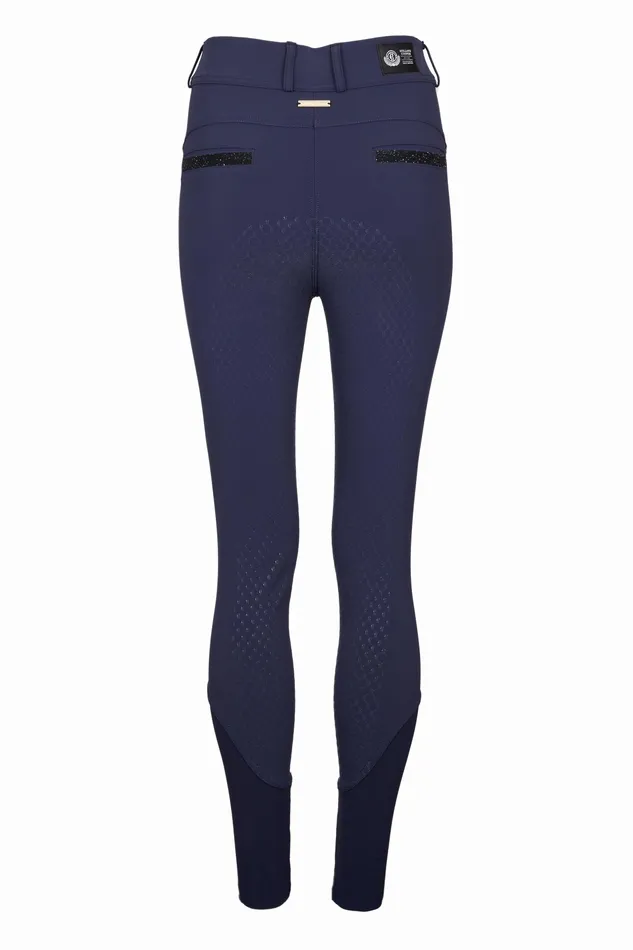 Holland Cooper Premium Mid Rise Breeches Yale Blue Women Breeches Holland Cooper Premium Mid Rise Breeches Yale Blue Women Breeches