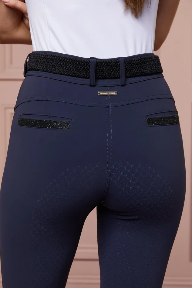 Holland Cooper Premium Mid Rise Breeches Yale Blue Women Breeches Holland Cooper Premium Mid Rise Breeches Yale Blue Women Breeches