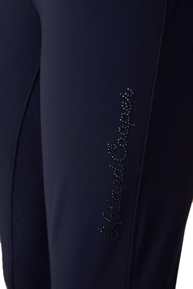 Holland Cooper Premium Mid Rise Breeches Yale Blue Women Breeches Holland Cooper Premium Mid Rise Breeches Yale Blue Women Breeches